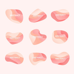 Poster - Abstract badge design vector set