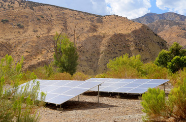 Wall Mural - Solar energy in the desert