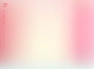 Wall Mural - Abstract pastel pink color blurred gradient background design with copy space.