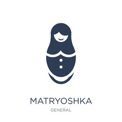 matryoshka icon. Trendy flat vector matryoshka icon on white background from General collection