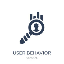 User Behavior Icon. Trendy Flat Vector User Behavior Icon On White Background From General Collection