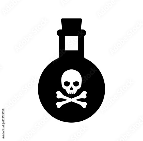 Cuadros en Lienzo poison bottle / toxic icon