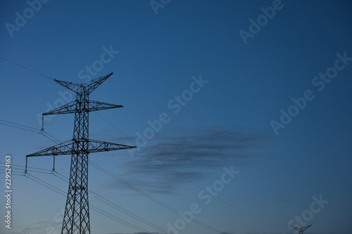Fotografía electricité environnement energie ciel nuit soir