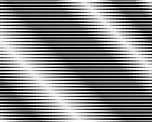 Black and white Line halftone pattern with gradient effect. Horizontal stripes. Vector illustration