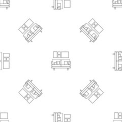 Poster - soft sofa pattern seamless vector repeat geometric for any web design