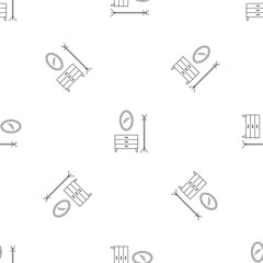 Poster - Home furniture pattern seamless vector repeat geometric for any web design