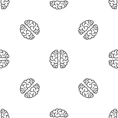 Poster - artificial brain pattern seamless vector repeat geometric for any web design