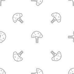 Poster - Salad broccoli pattern seamless vector repeat geometric for any web design