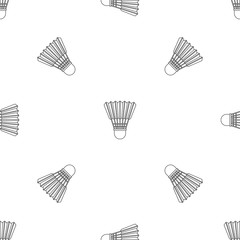 Poster - shuttle birdie pattern seamless vector repeat geometric for any web design