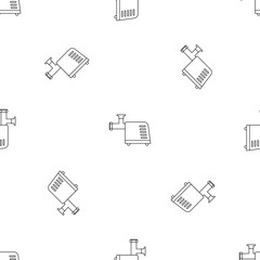 Poster - electric meat grinder pattern seamless vector repeat geometric for any web design