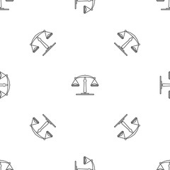 Poster - Chemical balance pattern seamless vector repeat geometric for any web design