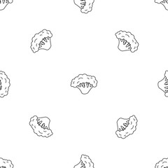 Poster - fresh broccoli pattern seamless vector repeat geometric for any web design