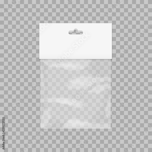 Download Plastic Bag Icon Transparent Reality Background Vector Illustration Stock Vector Adobe Stock