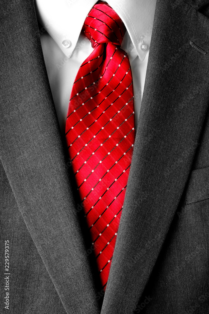 Business Suit White Shirt Red Tie Formal Wear Fashion Stock Photo ...