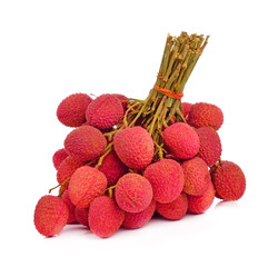 Wall Mural - lychee isolated on white background