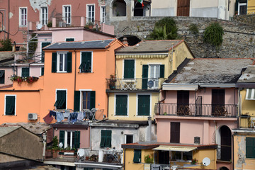 Wall Mural - The characteristic houses of Liguria - Italy