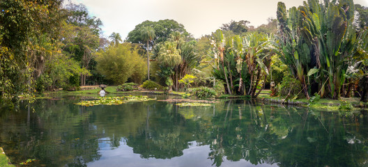 Poster - Friar Leandro Lake at Jardim Botanico Botanical Garden - Rio de Janeiro, Brazil