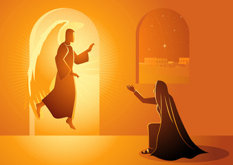 Wall Mural - Annunciation to the Blessed Virgin Mary