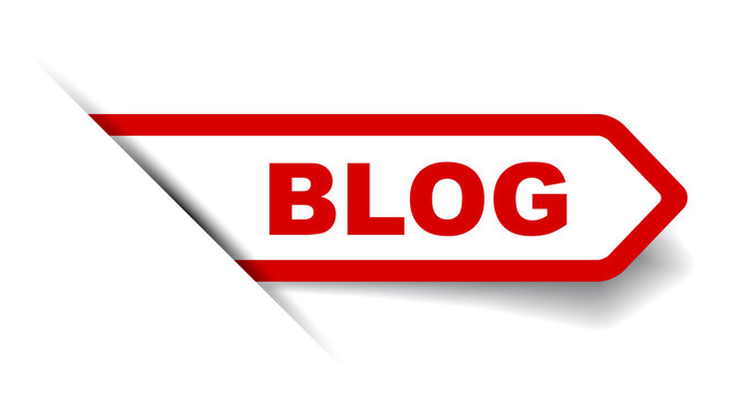 red vector banner blog
