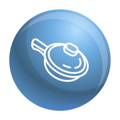 Poster - Sauce pan icon. Outline sauce pan vector icon for web design isolated on white background