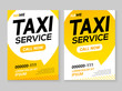 Taxi service layout template background. Automobile taxi service design concept flyer or poster