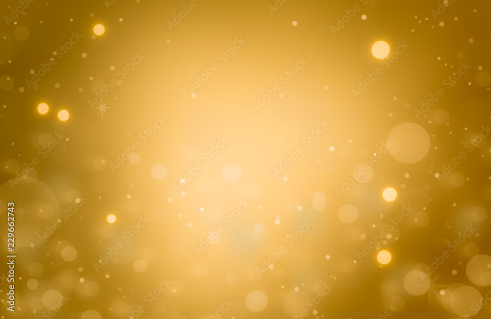Christmas glowing Golden Background with Abstract bokeh Glitter ...
