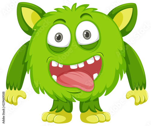 Cuadros en Lienzo A green monster character