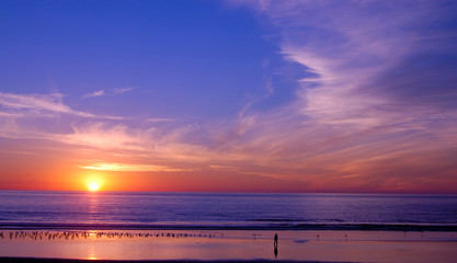 Sunset at Beach, San Diego