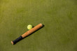 Rounders, baseball, cricket bat and ball