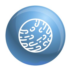 Poster - Mars planet icon. Outline mars planet vector icon for web design isolated on white background