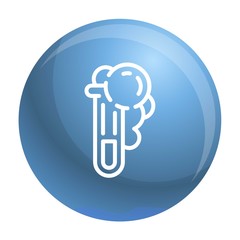Poster - Chemical test tube icon. Outline chemical test tube vector icon for web design isolated on white background