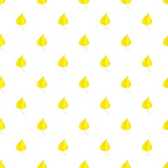 Poster - Birch leaf pattern seamless repeat background for any web design