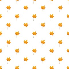 Poster - Maple leaf pattern seamless repeat background for any web design