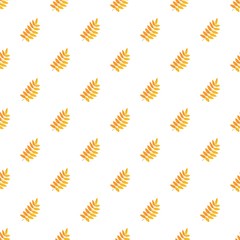 Poster - Rowan leaf pattern seamless repeat background for any web design