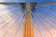 Kirov cable-stayed bridge over the Samara River. Russia.
