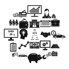 Poster - Workweek icons set. Simple set of 25 workweek vector icons for web isolated on white background