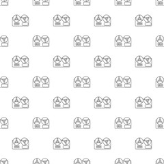 Poster - Reel tape recorder pattern vector seamless repeating for any web design