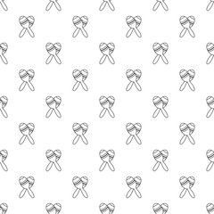 Poster - Mexican maracas pattern vector seamless repeating for any web design