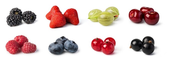 Wall Mural -  Fresh berries set