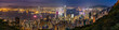 Hong Kong Skyline at night Panorama