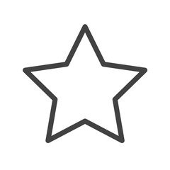 Wall Mural - Star Icon. Vector Line.