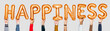 © Rawpixel.com - Orange alphabet balloons forming the word happiness