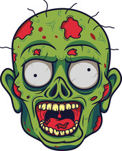 Cartoon Zombie Head 