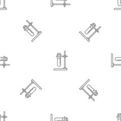 Poster - One test tube stand pattern seamless vector repeat geometric for any web design