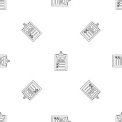 Poster - checklist graph pattern seamless vector repeat geometric for any web design