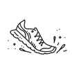 Vector illustration of running shoe 