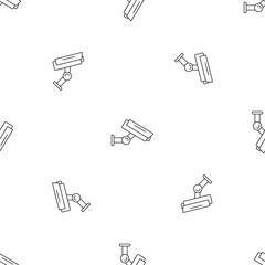 Poster - Outdoor camera security pattern seamless vector repeat geometric for any web design