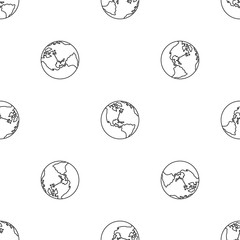 Poster - earth planet pattern seamless vector repeat geometric for any web design