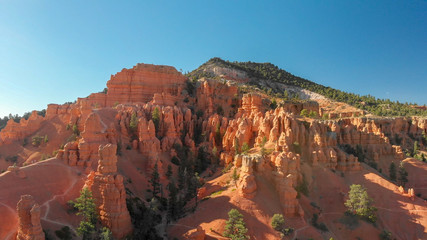 Canvas Print - Red Canyon aerial view, Utah