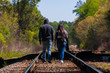 © david - couple on railroad